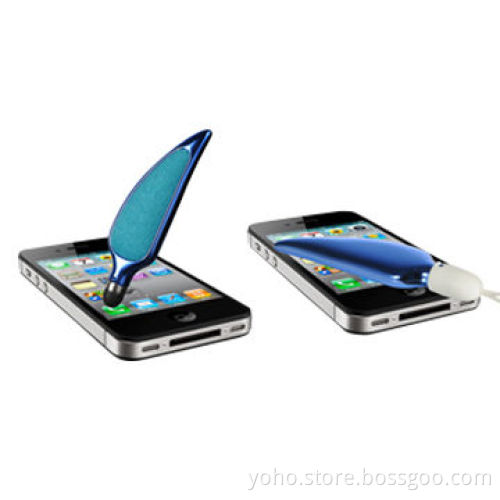 Exquisite Feather Screen Cleaners, Made of Microfiber on Front + Gel on Back, Suitable for iPhone